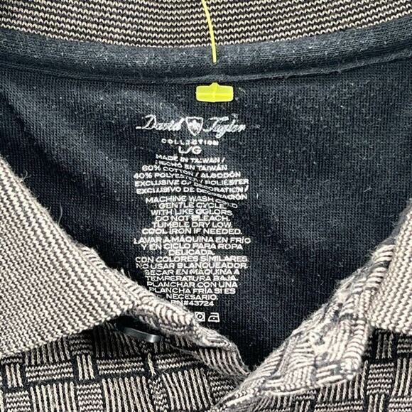 (4) LOT Vintage David Taylor Men’s Large 90s Pocket Polo Dad Shirt Short Sleeve - Picture 14 of 16